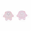 6-Petal Imitation Jelly Acrylic Bead Caps JACR-T002-2H-3