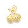 Brass Micro Pave Clear Cubic Zirconia Pendants KK-L225-004G-03-1