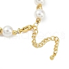 Rack Plating Brass Micro Pave Cubic Zirconia Charm Bracelets BJEW-P341-14G-3