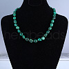 Natural Turquoise Nuggets Beaded Necklaces FS-WG33916-01-2