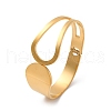 Ion Plating(IP) 304 Stainless Steel Hinged Bangles for Women STAS-Z114-09G-4