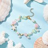 Synthetic Turquoise Beads Charm Bracelets BJEW-JB11849-01-1