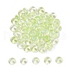 Electroplate Transparent Colours Rainbow Glass Seed Beads SEED-T007-03A-1