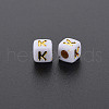 Opaque White Acrylic Beads MACR-Q242-010K-2