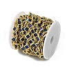 Brass Glass Rhombus Link Chains CHC-R001-05G-01-2
