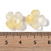 Baking Paint Glass Bead Caps GLAA-S202-04F-3