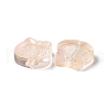 Transparent Spray Painted Glass Beads GLAA-I050-13K-2