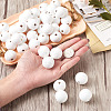 Spray Painted Natural Wood European Beads WOOD-TA0002-24B-6