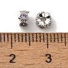 Brass Micro Pave Cubic Zirconia Beads KK-C072-22P-02-2