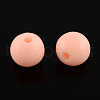 Round Solid Color Opaque Acrylic Beads SACR-S037-M02-D-2