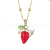 Resin Fruit Pendant Necklaces NJEW-JN05204-03-2
