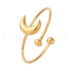304 Stainless Steel Open Cuff Ring for Women RJEW-A071-01A-G-4