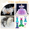 10 Yards Mermaid Color Polyester Pleated Lace Trim Ribbon DIY-WH0419-43E-5