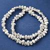 Electroplated Natural Lava Rock Beads Strands G-L606-D02-01F-3