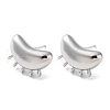 Brass Stud Earring Findings KK-A215-02P-1
