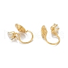 Brass Micro Pave Cubic Zirconia Clip-on Earrings Finding KK-G403-01D-G-2