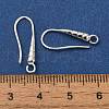 Brass Earring Hooks KK-H502-13S-3