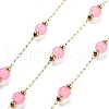 Handmade Round Dyed Natural Malaysia Jade Beaded Chains CHS-P019-08G-F-1
