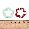Spray Painted Alloy Spring Gate Rings PALLOY-T090-74-3