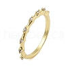 Rack Plating Brass Micro Pave Cubic Zirconia Finger Rings for Women RJEW-M027-03G-4