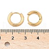 Ion Plating(IP) 304 Stainless Steel Huggie Hoop Earrings EJEW-F111B-13mm-G-3