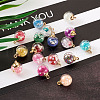 Kissitty Transparent Glass Globe Pendants GLAA-KS0001-02-3