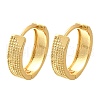 Rack Plating Ring Brass Hoop Earrings for Women EJEW-C125-13G-4