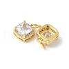 Brass Micro Pave Cubic Zirconia Pendants ZIRC-I071-16G-2