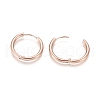 Ion Plating(IP) 304 Stainless Steel Huggie Hoop Earrings EJEW-F111B-21mm-RG-3
