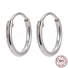 925 Sterling Silver Hoop Earring Findings STER-E062-05A-S-7
