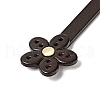 Flower End Cowhide Leather Sew On Bag Handles FIND-D027-11B-3