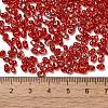 Spray Painted Glass Seed Beads SEED-F005-06A-05-4