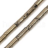 Electroplated Natural Lava Rock Beads Strands G-K388-03A-07-3