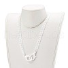 Personalized Acrylic Curb Chain Necklaces NJEW-JN03431-03-5