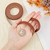 2M PVC Double Face Imitation Leather Ribbons SRIB-WH0011-127A-03-3