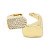 Brass Micro Pave Cubic Zirconia Cuff Rings for Women RJEW-P129-03G-4