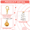 Aluminum Wire & Alloy Pendant Decoration HJEW-GO00041-5