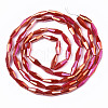 Electroplate Glass Beads Strands X-EGLA-S194-03A-A03-2
