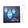Eid Theme Density Board Wooden Wall Ornament Doorplate Pendants HJEW-C004-01F-3