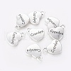 Tibetan Style Alloy Family Charms X-TIBEP-5410-AS-LF-2