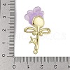 Golden Alloy Resin Pendants FIND-U017-07G-02-3