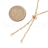 Brass Slider Necklace Makings AJEW-JB01275-01-2