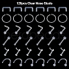 120Pcs 6 Style Acrylic L-Shaped Nose Ring AJEW-YW0001-11B-2