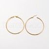 Ion Plating(IP) 304 Stainless Steel Hoop Earrings EJEW-N0016-11G-I-2