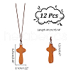 Wood Cross Pendant Decorations WOOD-WH0034-55A-2