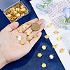 SUPERFINDINGS 60Pcs Brass Links FIND-FH0009-73A-3