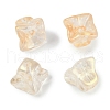 Transparent Spray Paint Glass Beads GLAA-H035-03C-1