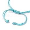 Brass Braided Bead Bracelet BJEW-JB09974-5