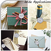 CRASPIRE 50Pcs 2 Styles Rose & Heart Adhesive Wax Seal Stickers DIY-CP0010-23A-6