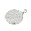 304 Stainless Steel Pendants STAS-A053-24B-P-2